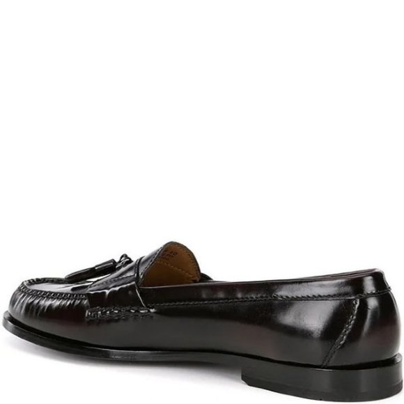 NEW Cole Haan Dark Burgundy Pinch Tassel Leather Loafers main image 5